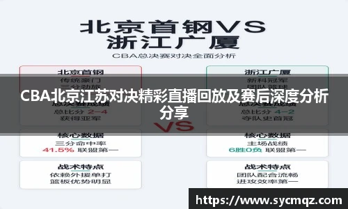 jrsCBA北京江苏对决精彩直播回放及赛后深度分析分享